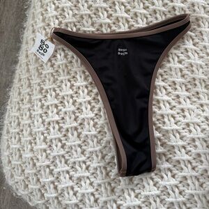 Soso Swim - HIGH WAISTED BIKINI BOTTOMS - BLACK
